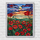 Картина за номерами Пейзаж. Макове поле 40*50 см Ідейка KHO 5131, фото 6