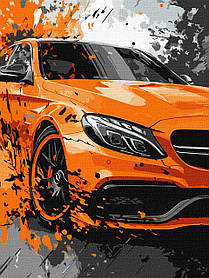 Картина за номерами Помаранчеве авто 30*40 см Ідейка KHO 5154