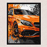 Картина за номерами Помаранчеве авто 30*40 см Ідейка KHO 5154, фото 4