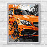 Картина за номерами Помаранчеве авто 30*40 см Ідейка KHO 5154, фото 6