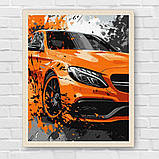 Картина за номерами Помаранчеве авто 30*40 см Ідейка KHO 5154, фото 7