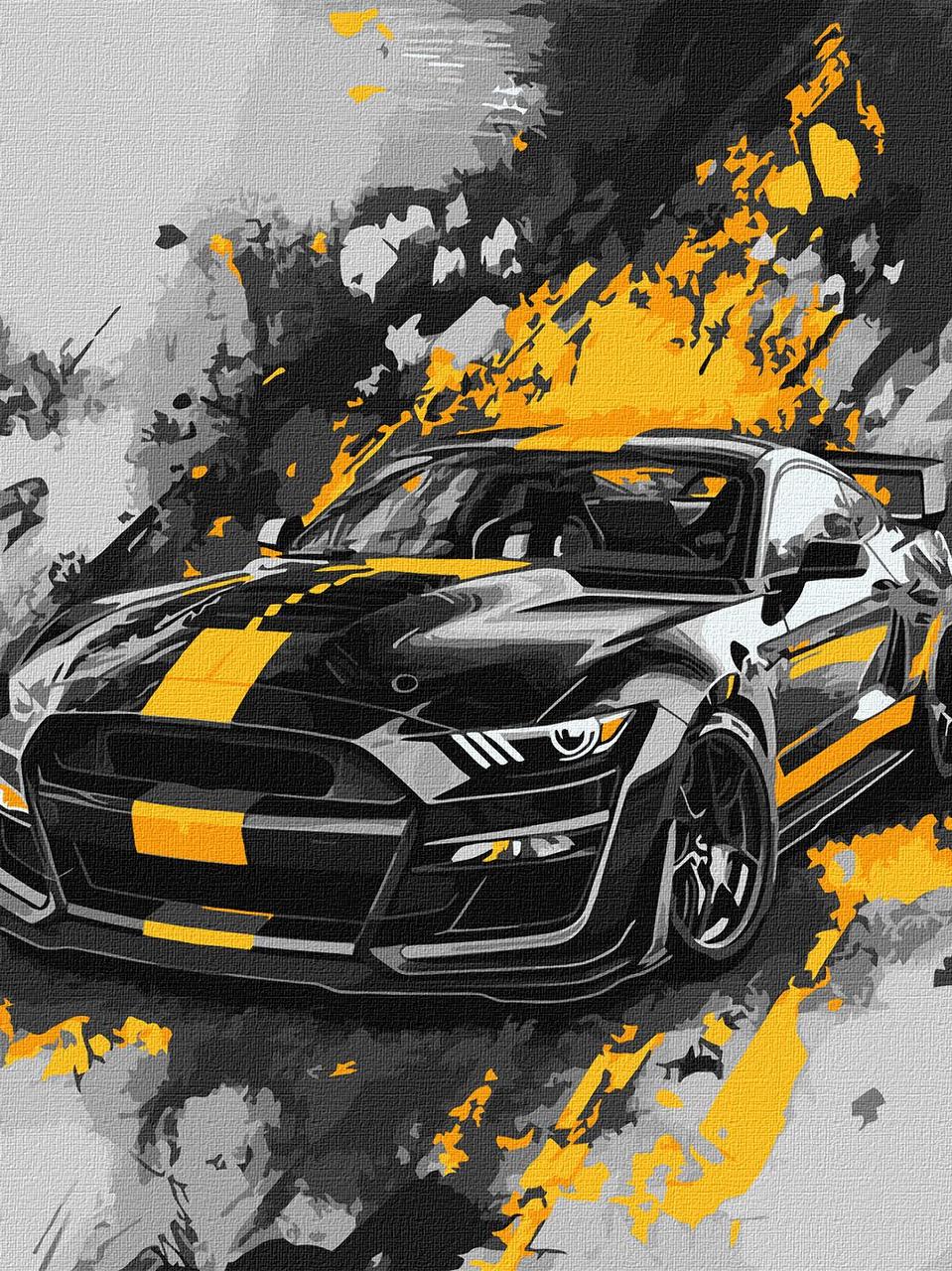 Картина за номерами Спортивне авто 30*40 см Ідейка KHO 5155, фото 1