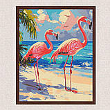 Картина за номерами Птахи. Рожеві фламінго 30*40 см Ідейка KHO 6775, фото 3