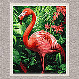 Картина за номерами Птахи. Тропічний фламінго 30*40 см Ідейка KHO 6779, фото 2
