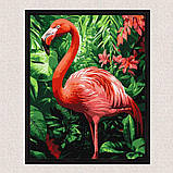 Картина за номерами Птахи. Тропічний фламінго 30*40 см Ідейка KHO 6779, фото 4