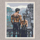 Алмазна мозаїка/вишивка Тіні драконів. Четверте крило 40*50 см Орігамі OD 3521, фото 2