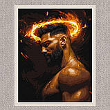 Картина за номерами Люди. Мужній профіль 40*50 см Ідейка KHO 8613, фото 2