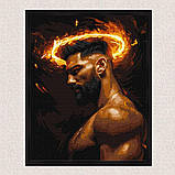 Картина за номерами Люди. Мужній профіль 40*50 см Ідейка KHO 8613, фото 4