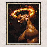 Картина за номерами Люди. Мужній профіль 40*50 см Ідейка KHO 8613, фото 5