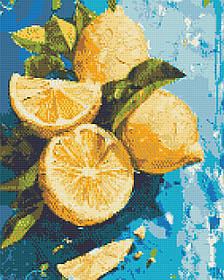 Алмазна мозаїка/вишивка Натюрморт. Лимонна насолода 40*50 см Орігамі OD 3527