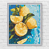 Алмазна мозаїка/вишивка Натюрморт. Лимонна насолода 40*50 см Орігамі OD 3527, фото 6