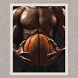 Картина за номерами Люди. Прес баскетболіста 30*40 см Ідейка KHO 8633, фото 2
