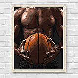 Картина за номерами Люди. Прес баскетболіста 30*40 см Ідейка KHO 8633, фото 7