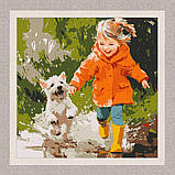 Картина за номерами Люди. Весела прогулянка 40*40 см Ідейка KHO 8635, фото 2