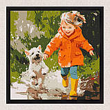 Картина за номерами Люди. Весела прогулянка 40*40 см Ідейка KHO 8635, фото 4