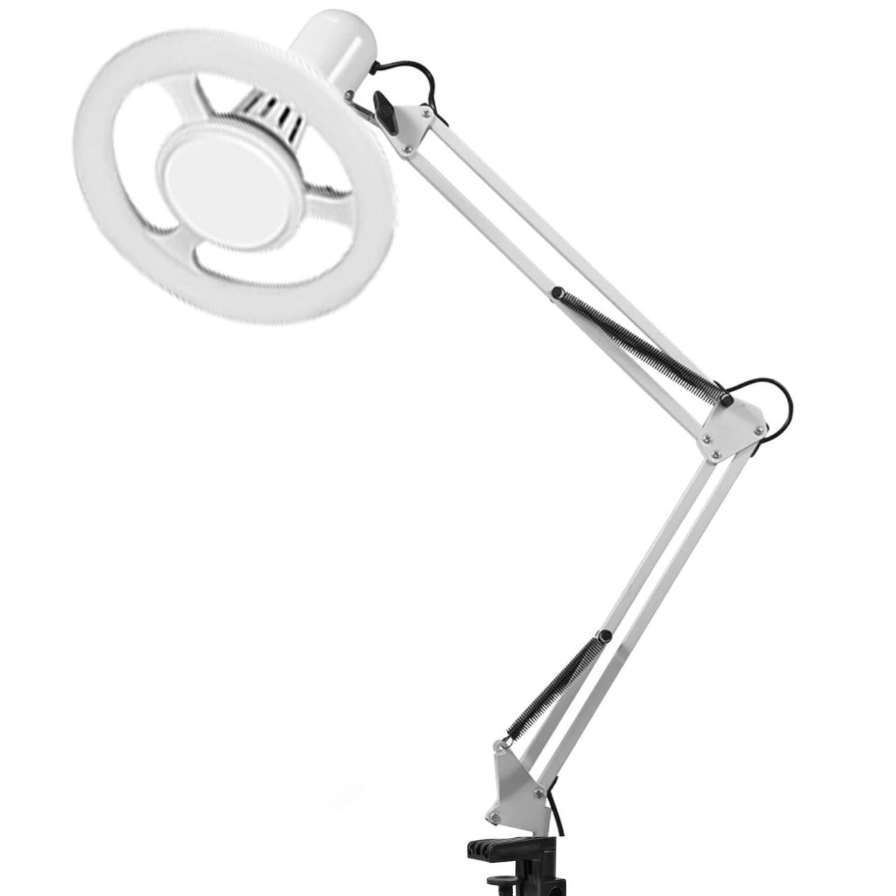 Кільцева лампа (26 см.) LED Steering wheel light ring на струбцині (80 см), 24 W. Білий, фото 1