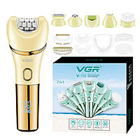 Епілятор VGR 7 в 1 V-756 GOLD – преміальний догляд за шкірою в домашніх умовах