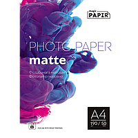 Матовий фотопапір A4 190 г/м2 (50 аркушів) PAPIR Матовий фотопапір 190 грам
