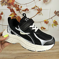 Кросівки для дівчинки чорні білі вставки тм Том.м розмір