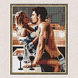 Алмазна мозаїка/вишивка Пристрасний ранок 18+ 40*50 см Ідейка AMO 8171, фото 5