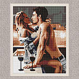 Алмазна мозаїка/вишивка Пристрасний ранок 18+ 40*50 см Ідейка AMO 8171, фото 2