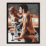 Алмазна мозаїка/вишивка Пристрасний ранок 18+ 40*50 см Ідейка AMO 8171, фото 4