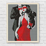 Алмазна мозаїка/вишивка Пристрасна пара. 18+ 40*50 см Ідейка AMO 8177, фото 7