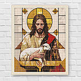 Алмазна мозаїка/вишивка Релігія. Геометрія благодаті 40*50 см Ідейка AMO 8198, фото 7