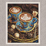 Алмазна мозаїка/вишивка Кавова естетика 40*50 см Ідейка AMO 8203, фото 2