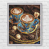 Алмазна мозаїка/вишивка Кавова естетика 40*50 см Ідейка AMO 8203, фото 6