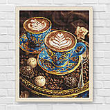 Алмазна мозаїка/вишивка Кавова естетика 40*50 см Ідейка AMO 8203, фото 7