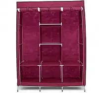 Тканинна складана шафа на 3 секції STORAGE WARDROBE 88130 красиві текстильні меблі для кімнати, фото 6