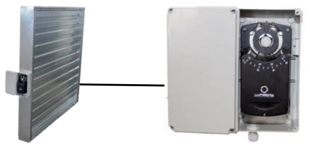 Герметичний бокс із сальником для сервоприводу жалюзі, обладнання та запчастини для птахівництва, фото 1