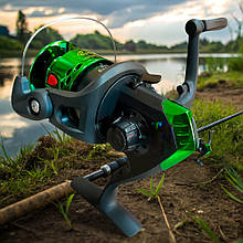 Рибацька карпова котушка з бейтраннером BoyaBy BY200 Зелений