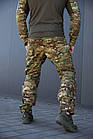 🔥 Тактичні штани з наколінниками "FLEX" (Multicam) нацгвардії, нгу, всу, зсу, мультика, карго, ссо, фото 2