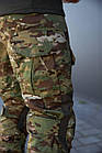 🔥 Тактичні штани з наколінниками "FLEX" (Multicam) нацгвардії, нгу, всу, зсу, мультика, карго, ссо, фото 8