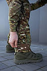 🔥 Тактичні штани з наколінниками "FLEX" (Multicam) нацгвардії, нгу, всу, зсу, мультика, карго, ссо, фото 9