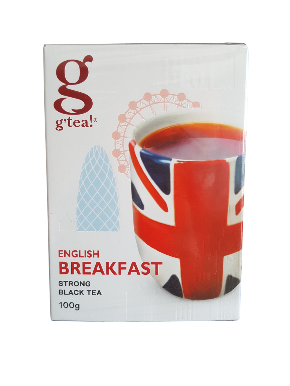 Чорний листовий чай g'tea Англійський до Сніданку 100 грамів, фото 1