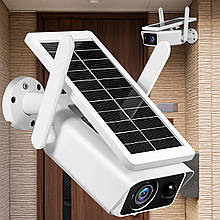 Бездротова вулична камера відеоспостереження з сонячною панеллю WIFI Solar ABQ-Q1 Full HD (YAB)