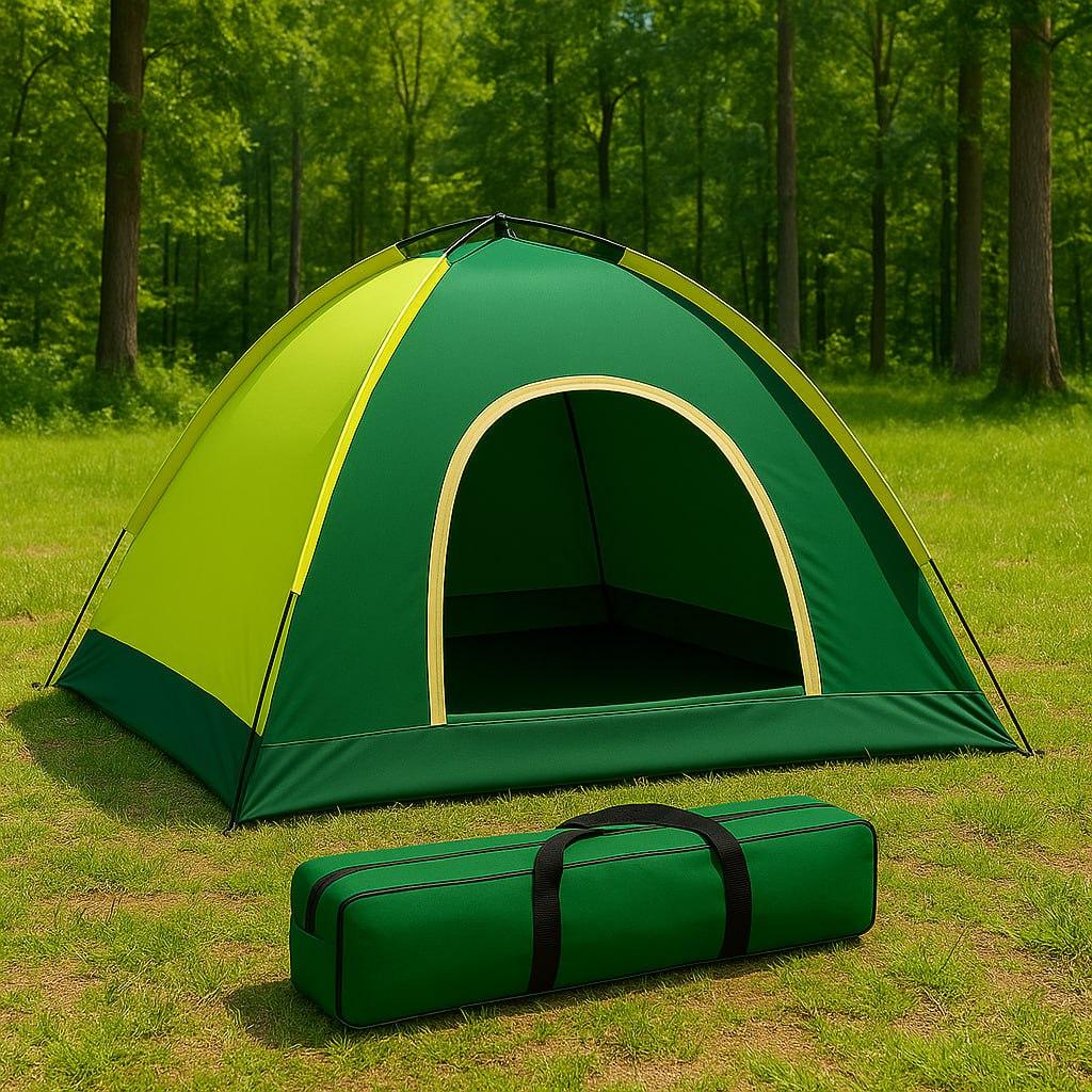 Туристичний намет 3-х місний (200х110 см) з чохлом / Тент для відпочинку / Тримісний намет для кемпінгу, фото 1