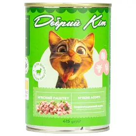 Консерви для котів Добрий Кіт паштет м'ясне асорті 415 ж/б
