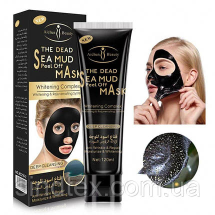 Маска для обличчя від чорних цяток Aichun Beauty The Dead Sea Mud, 120мл, фото 1