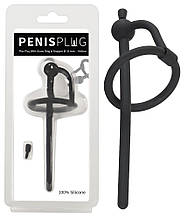 Силіконовий пенісплаг з кільцем на голівку та знімним стопером Penis Plug Piss Play S Glans Ring & Stopper