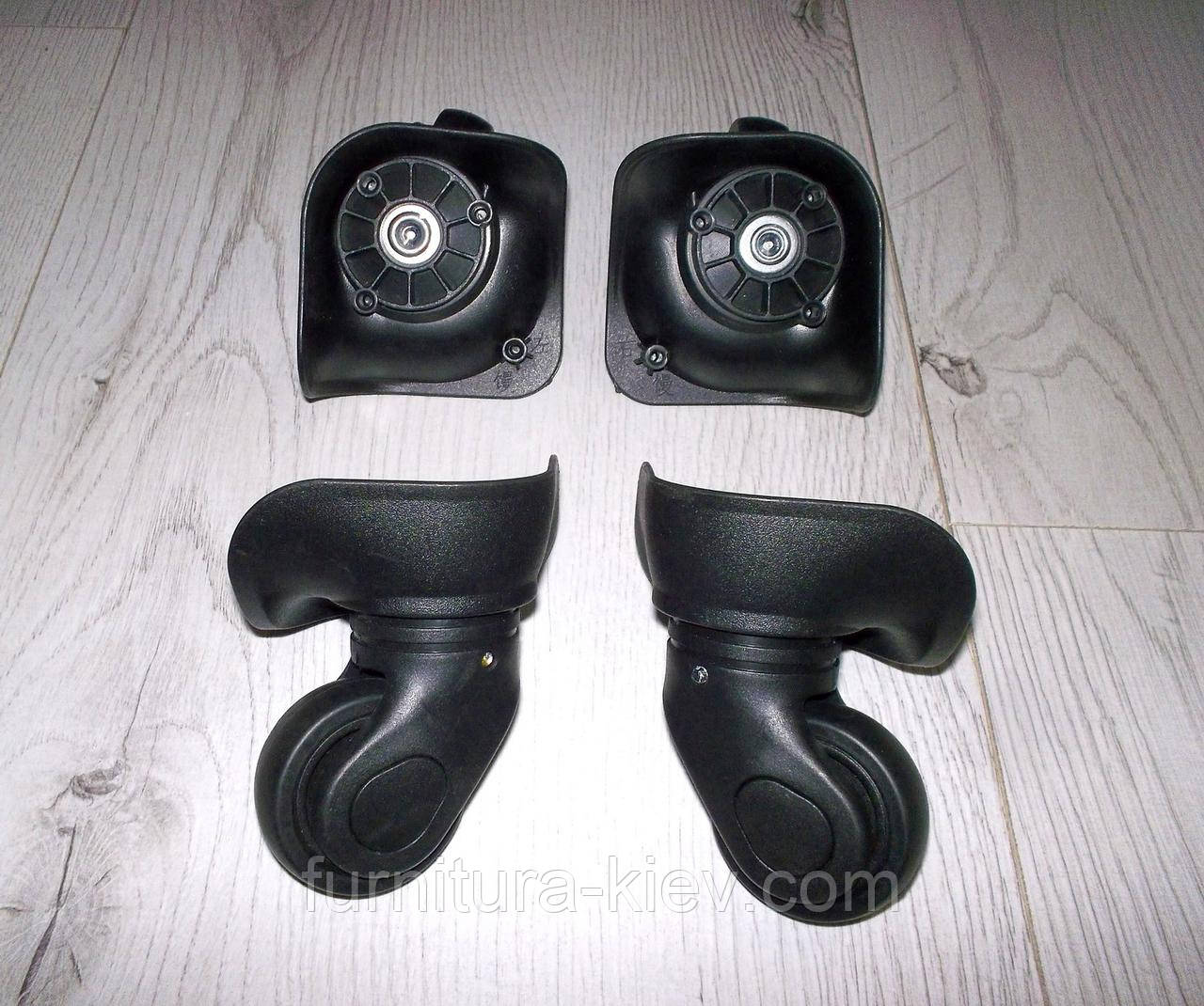 Комплект коліс для валізи поворотні 70*75 Н95мм, фото 1