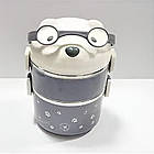 Ланч бокс із нержавіючої сталі на 2 відділення / Ланч-бокс /Контейнер для їжі / Бокс для ланчу, фото 7