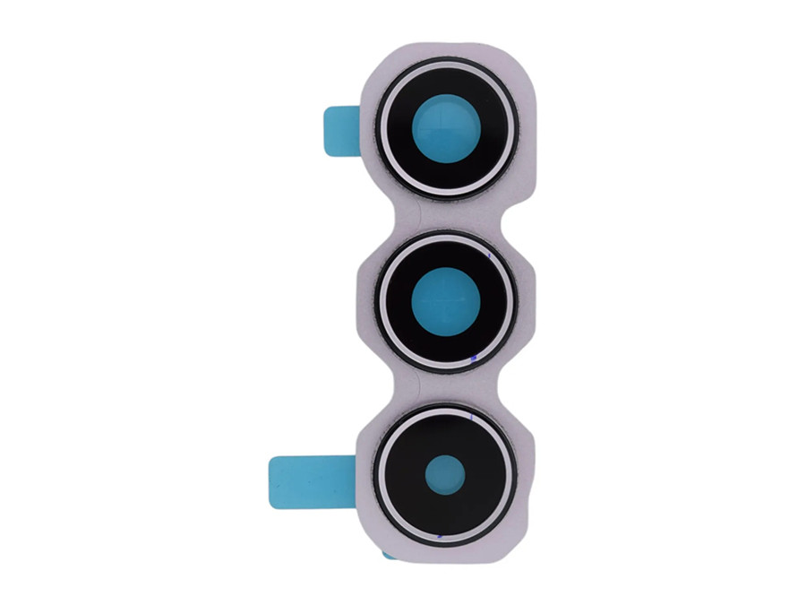 Скло камери для Samsung A35 (A356) з рамкою рожевого кольору, фото 1