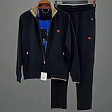 Чоловічий спортивний костюм HERMES CK10001 чорний, фото 3