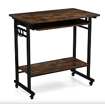 Комп'ютерний стіл Costway Otto з висувною підставкою для клавіатури, фото 3