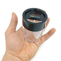 Скріпкотримач Deli 9881 пластик корпус склянка з магнітом, фото 4