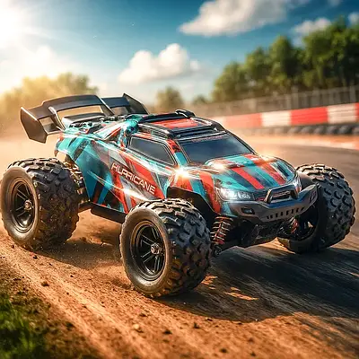 Швидкісний гоночний джип позашляховик на р/у хлопчикові / Іграшкова машинка їде 36 км/год 1:18 висока підвіска